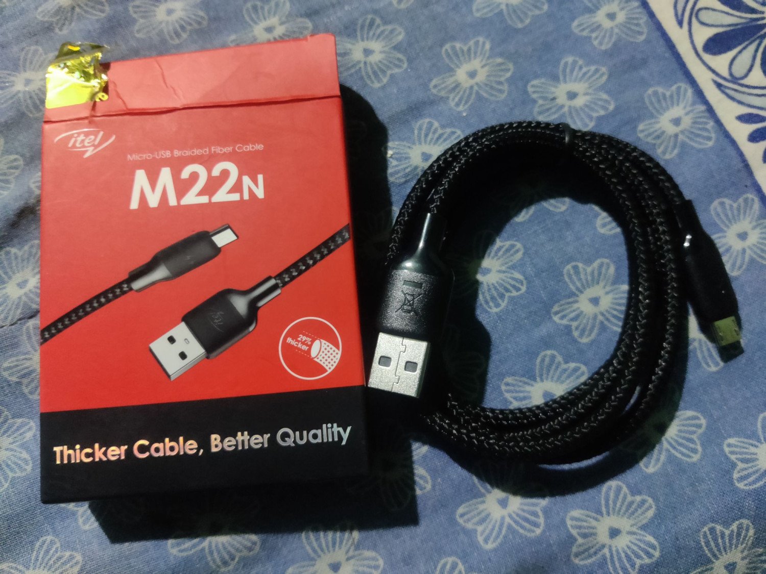 Itel M22N Micro USB Braided Fiber Fast charging