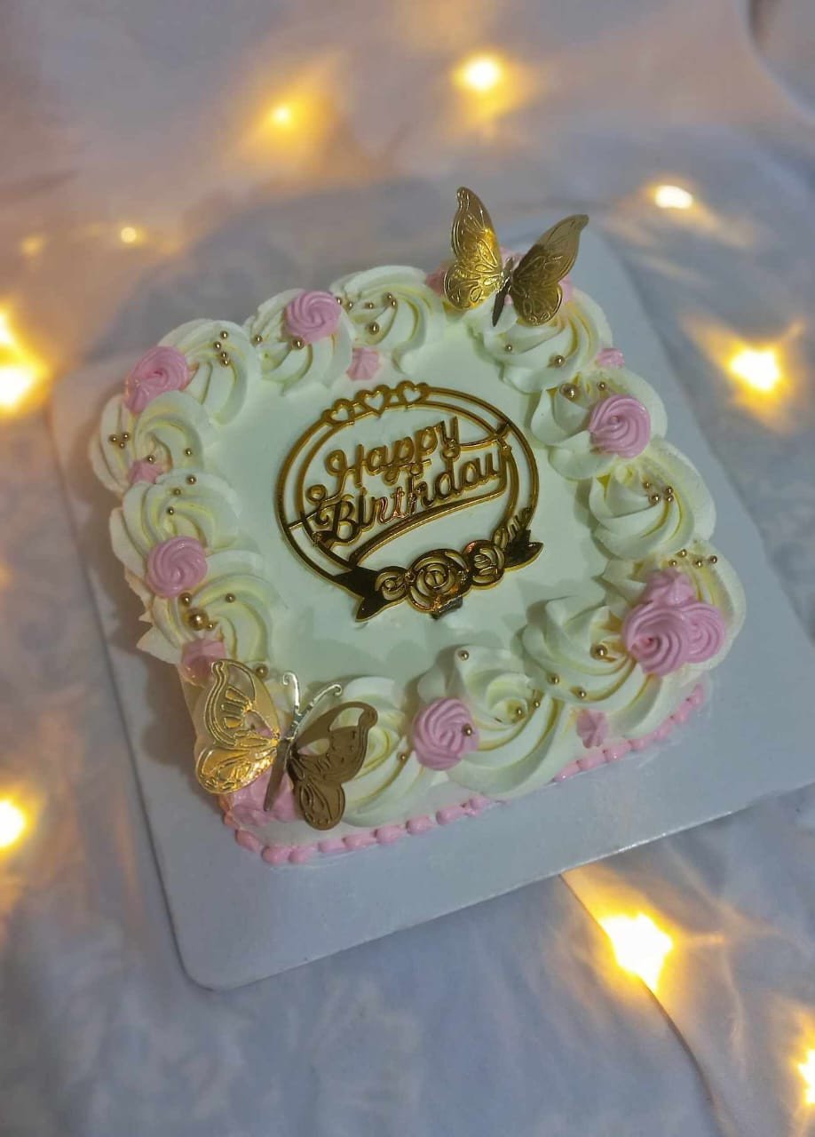 Square Vanilla Cake