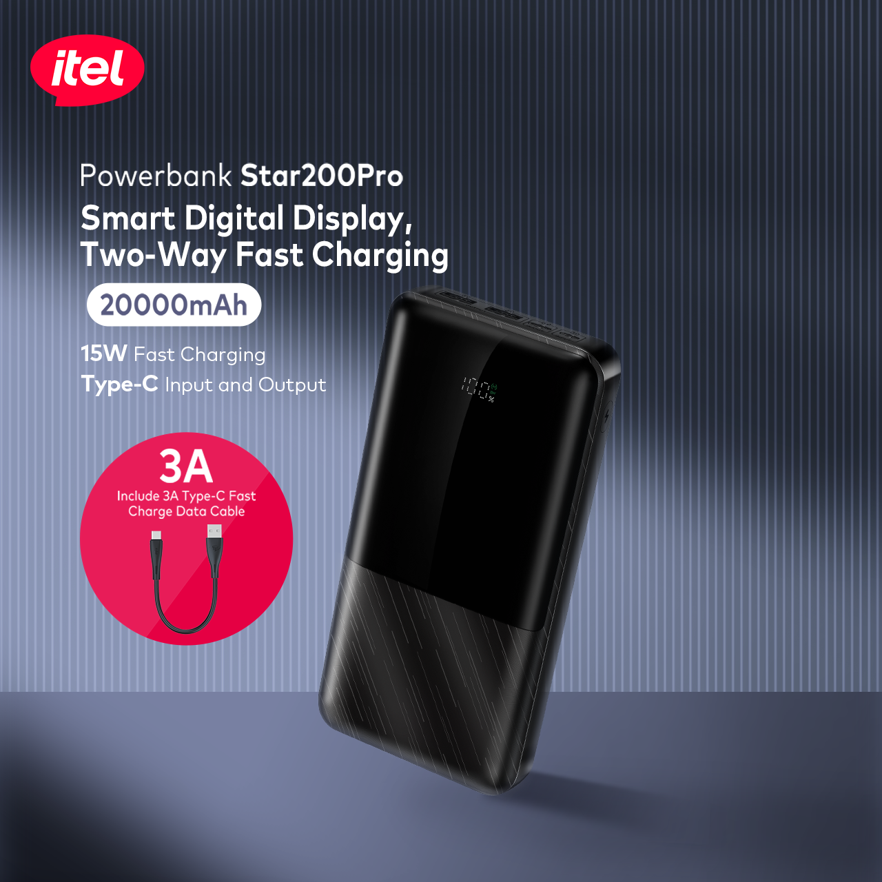 Itel 20,000 mAh Power Bank