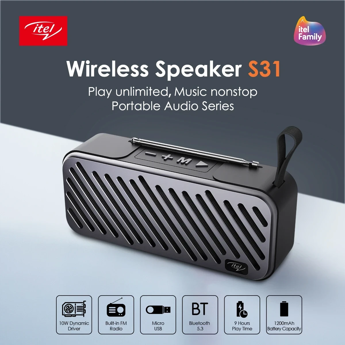 Itel IBS-31 Wireless Bluetooth Speaker